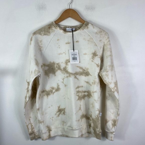 Onia Cream Tie Dye Fleece Sweatshirt - Picture 1 of 4